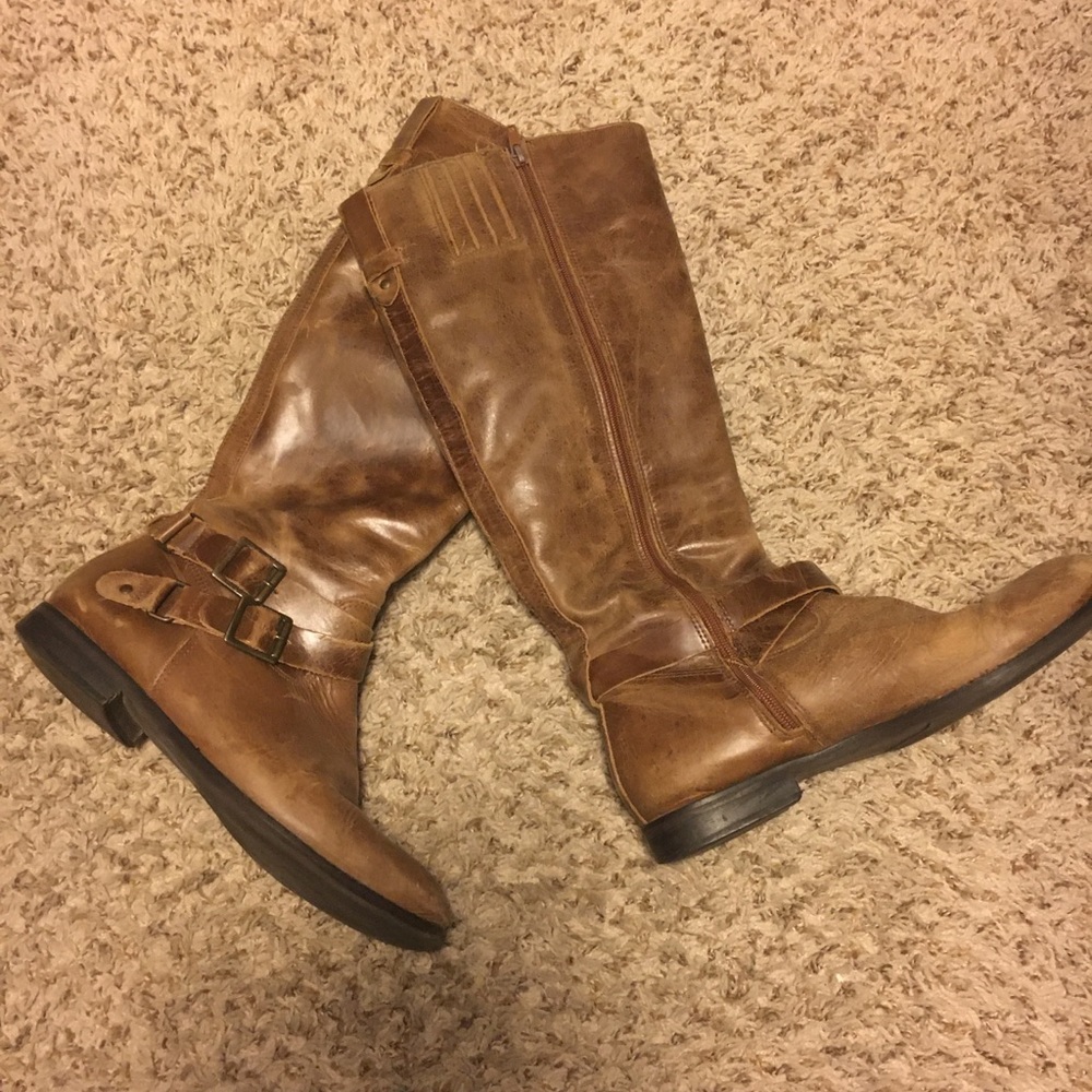Tall brown boots
